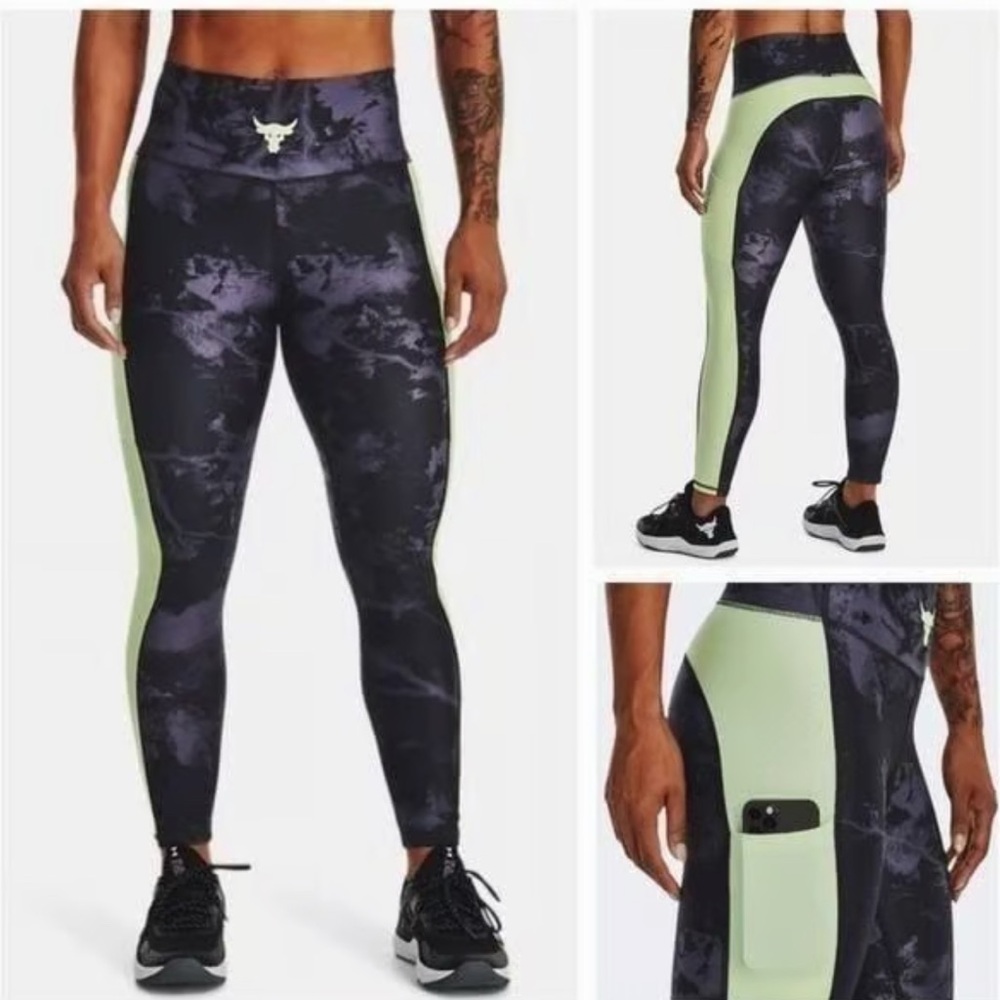 Under Armour Black and green Leggings